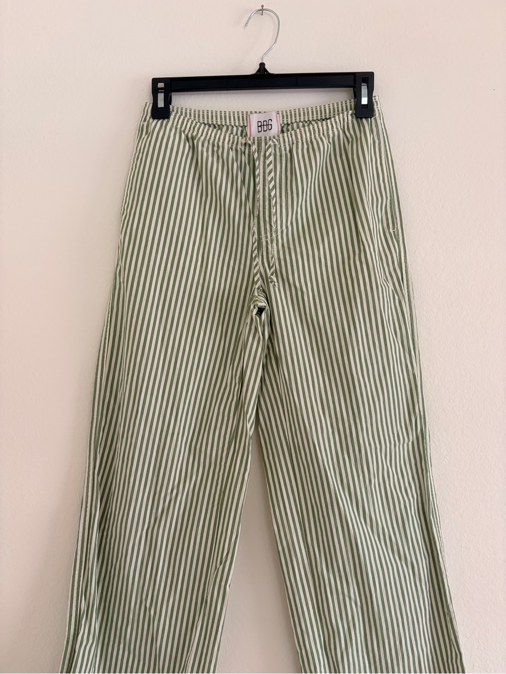 Urban Outfitters BDG Green and White Striped Wide-Leg Pants - Picture 5 of 9